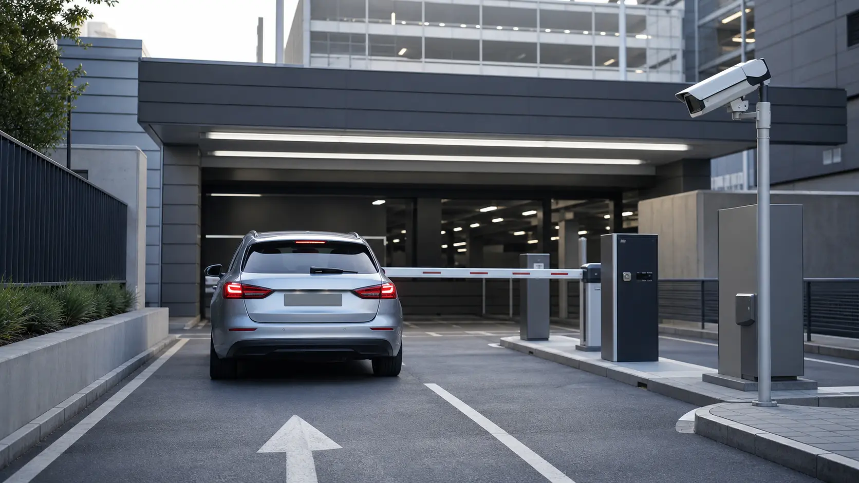 License plate access at a parking facility